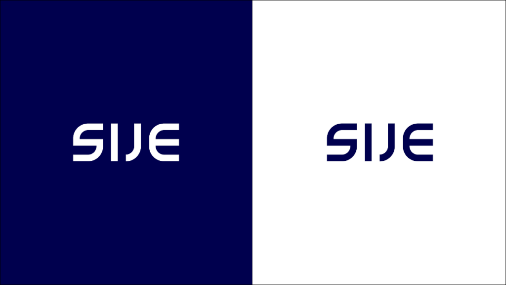 Previous SIJE logo in a chain shape
