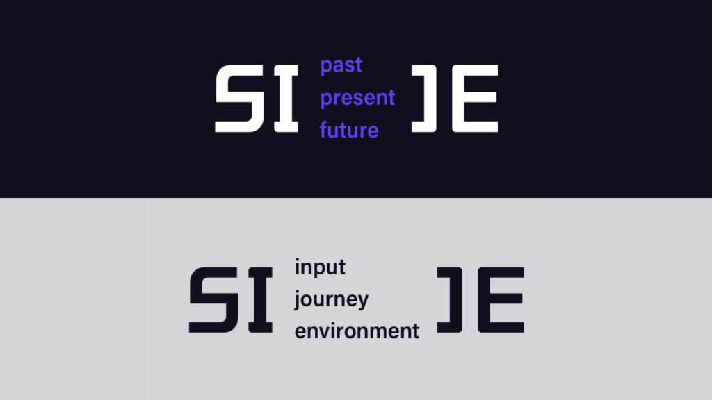The letters I and J designed as square brackets